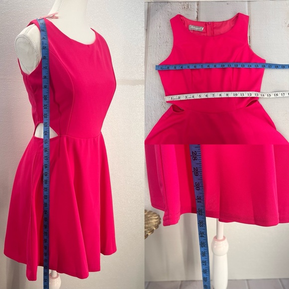 NWT Sweet and Cute Sleeveless Racerback Flared Swing A-Line Waist Hollow Out M - Picture 15 of 17